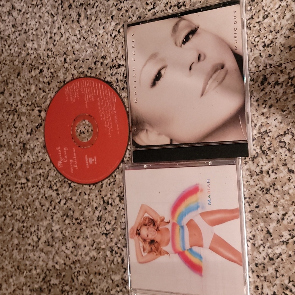 Mariah Carey mixed Cds rainbow, music box and xmas special scratched